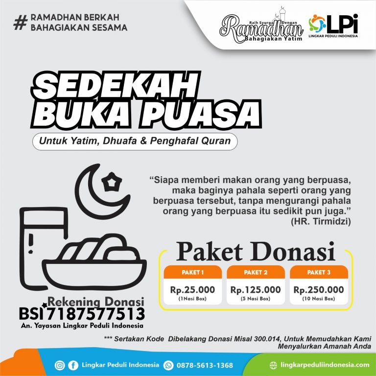 Sedekah Buka Puasa Yatim Dhuafa