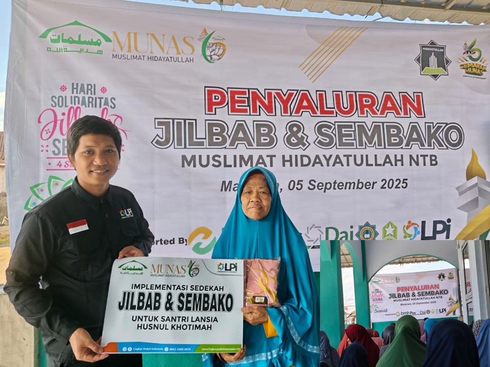 LPI Bersama Muslimat Hidayatullah Tebar Kebaikan di Hari Solidaritas Jilbab se-Dunia
