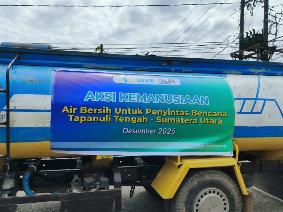 LPI–Higive Hadirkan Air Bersih untuk Penyintas Banjir Bandang Tapanuli Tengah