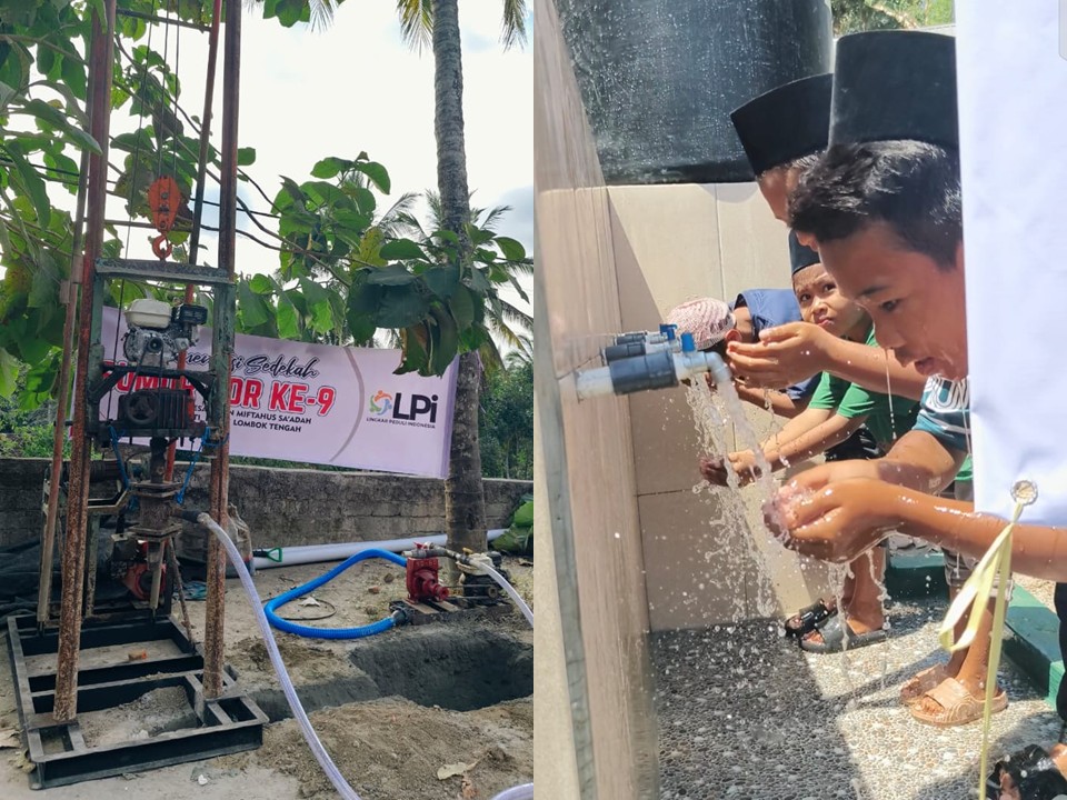 LPI Resmikan Sumur Bor Berkah ke-9 di Lombok Tengah